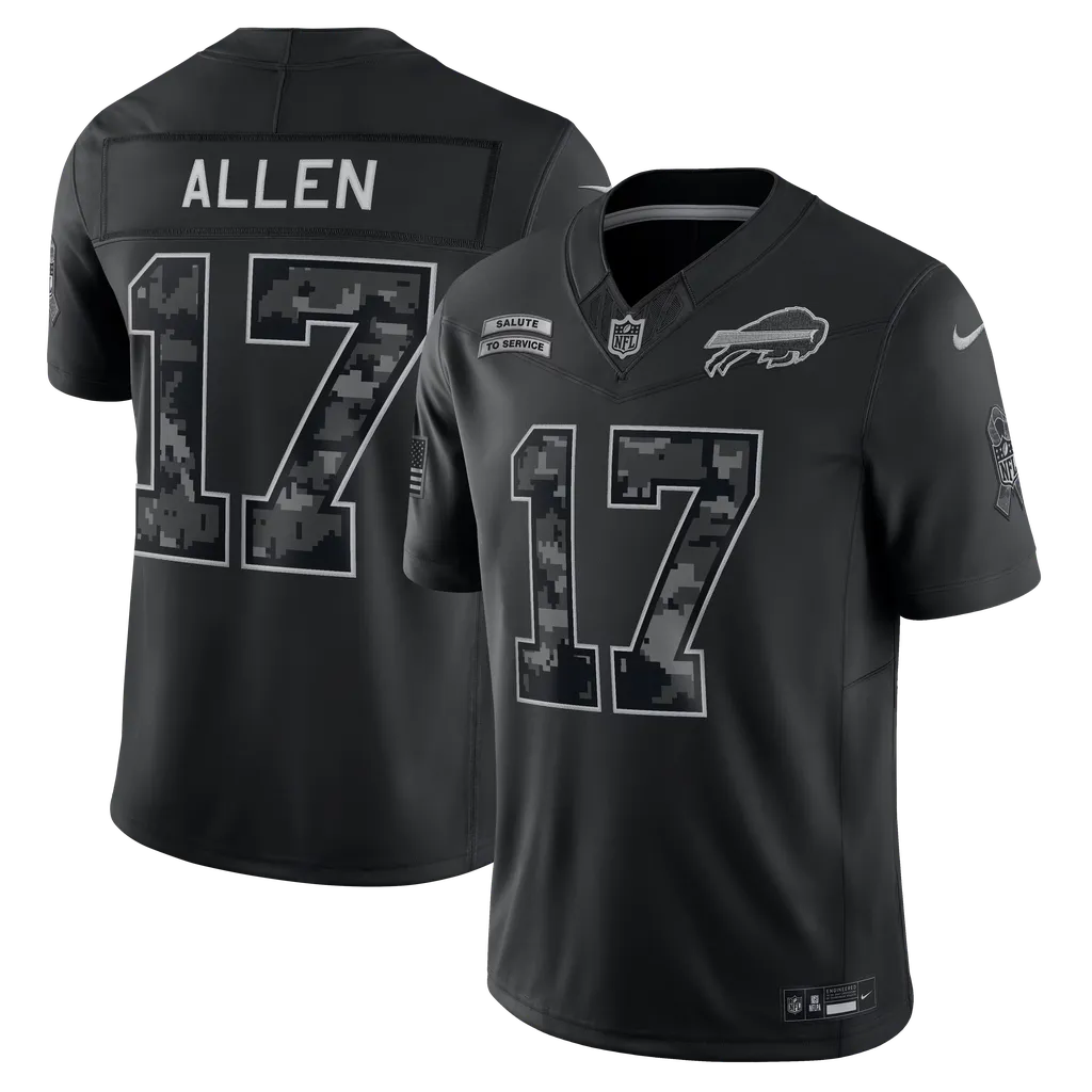 NFL Buffalo Bills 17 Allen Premium 2026-27 Salute to Service Football Jersey