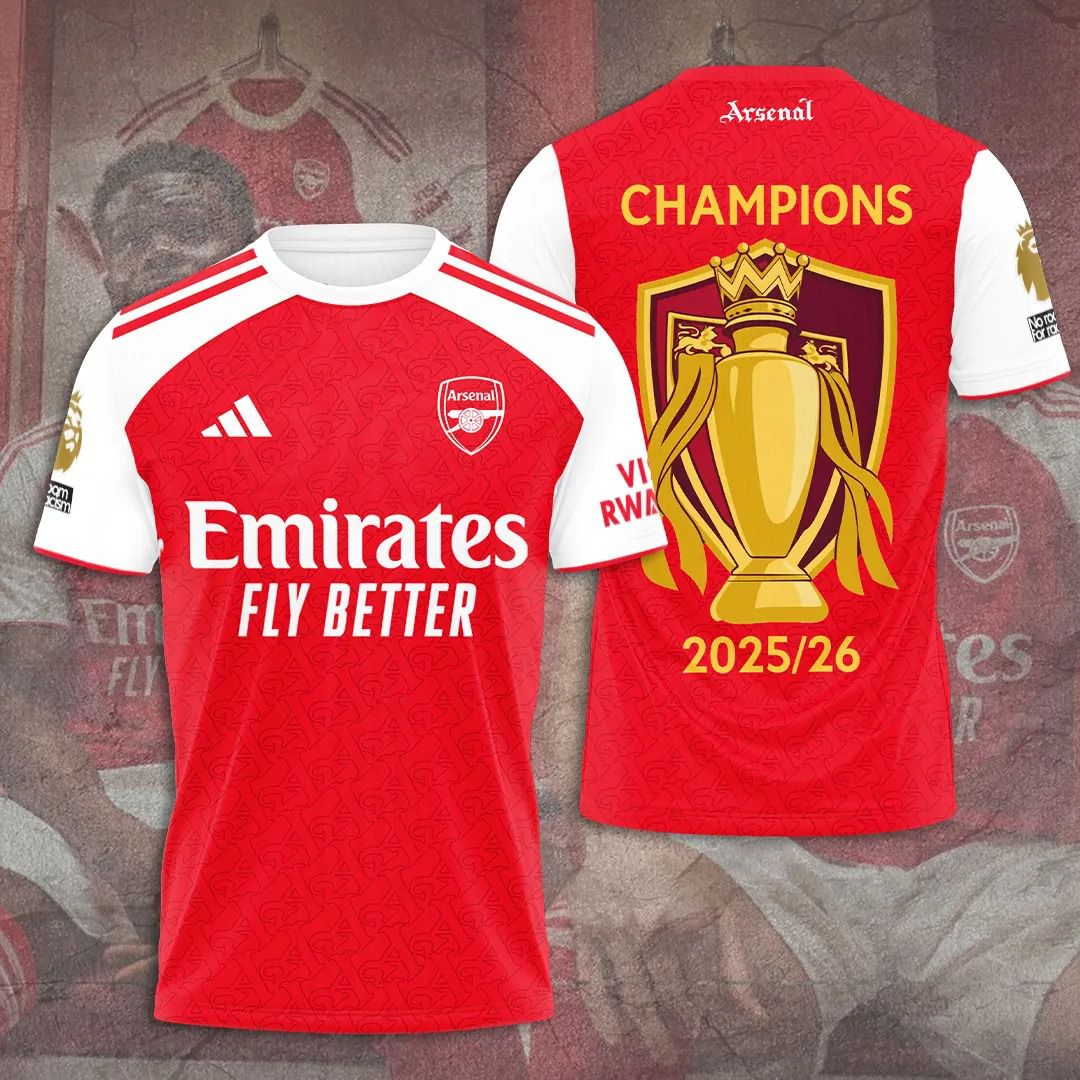 Arsenal Speical 2025-2026 Premier League Champions Home Design ST2601