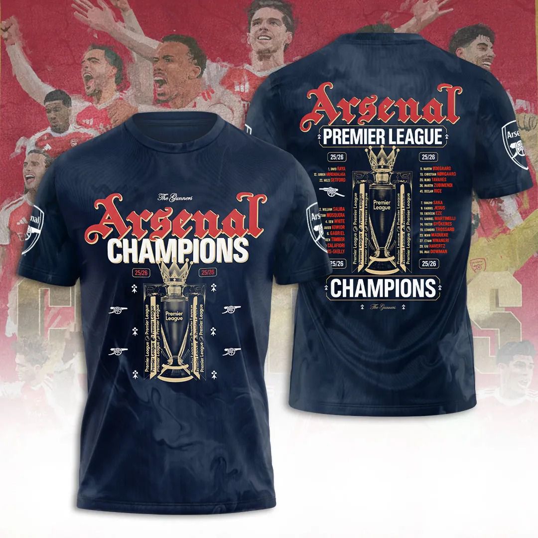 Arsenal Speical 2025-2026 Premier League Champions Dark Design ST2603