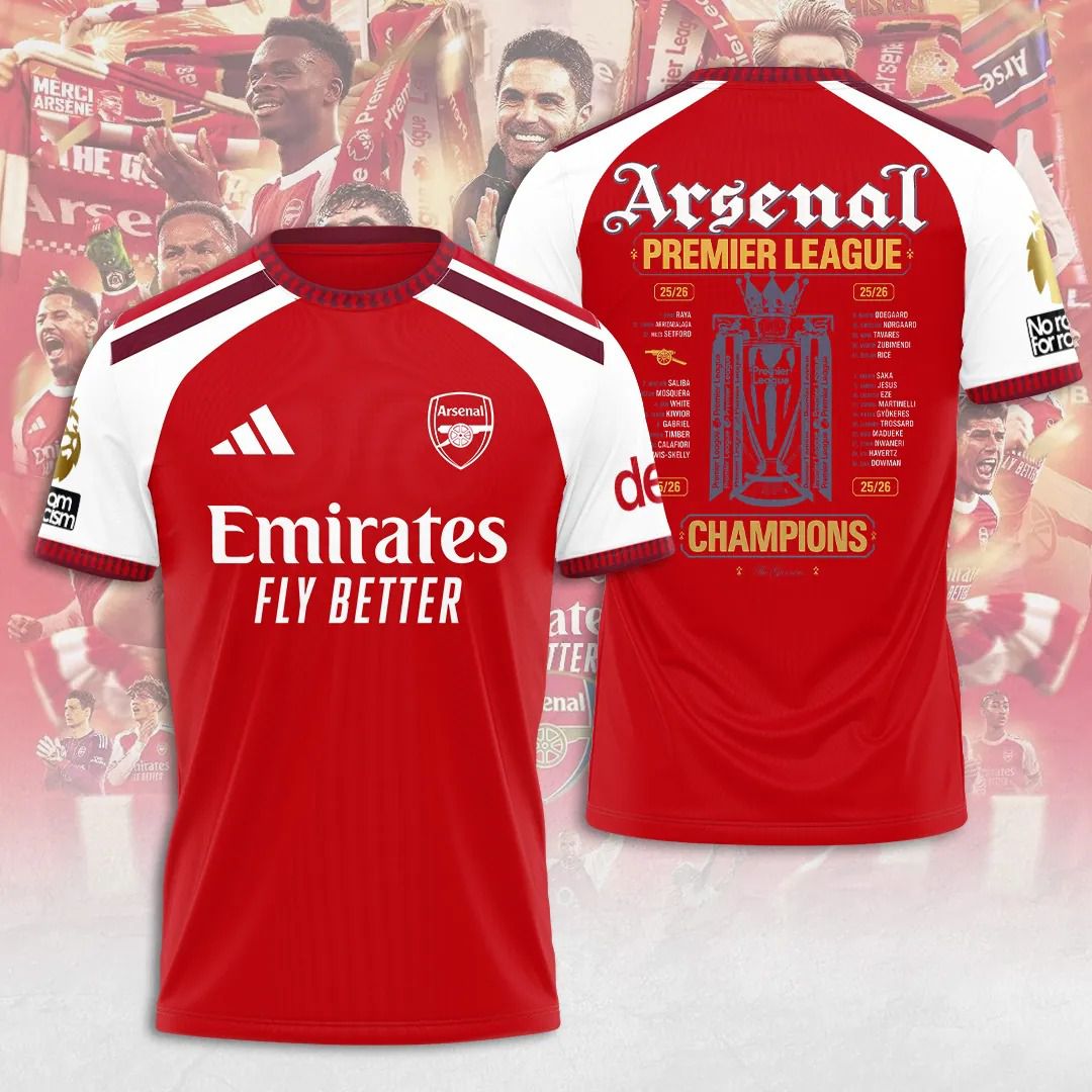 Arsenal Speical 2025-2026 Premier League Champions Home Design ST2603