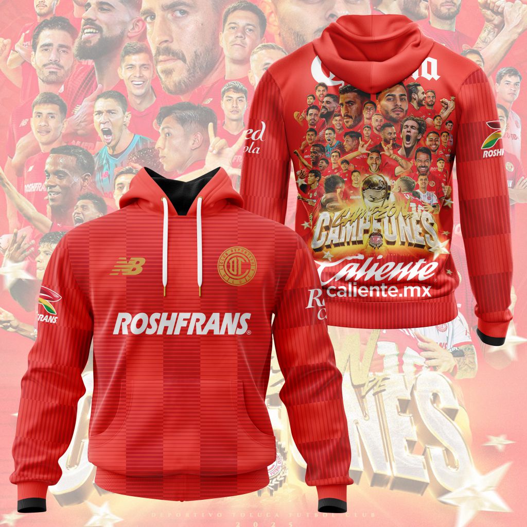 LIGA MX Deportivo Toluca 2025 Campeón de Campeones Design ST2502