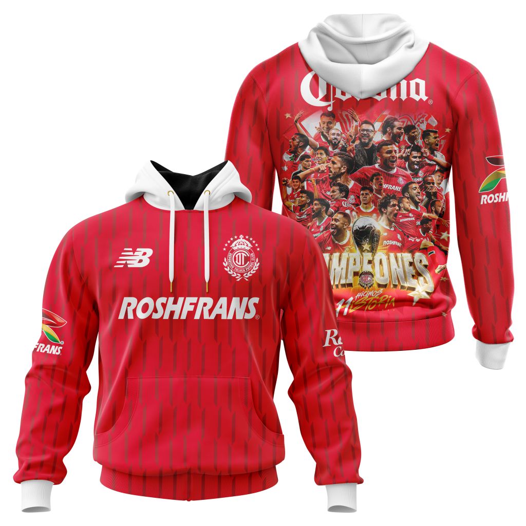 Deportivo Toluca FC Campeones Futbol Mexicano Clausura 2025 Design