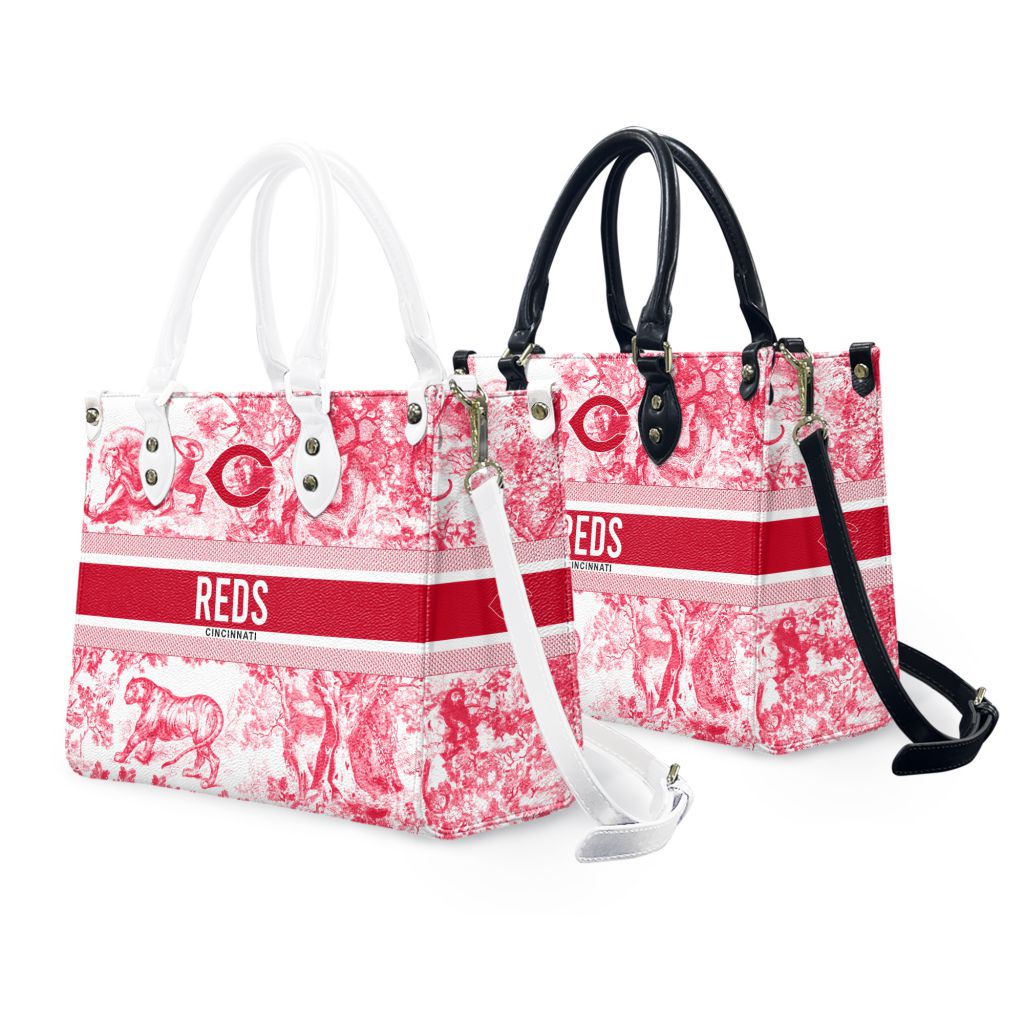 MLB Cincinnati Reds Special Women's Zipper Handbag Design ST2501