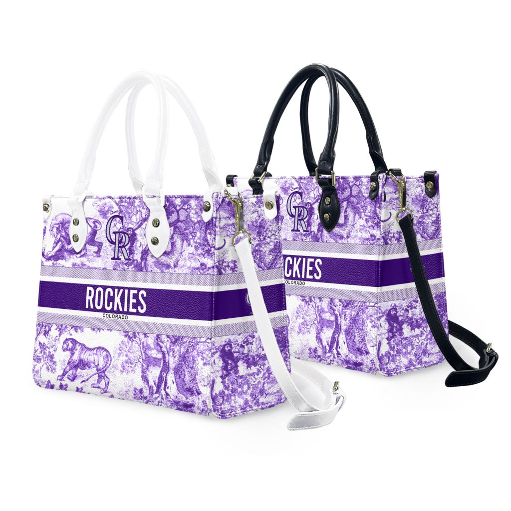 MLB Colorado Rockies Special Women's Zipper Handbag Design ST2501