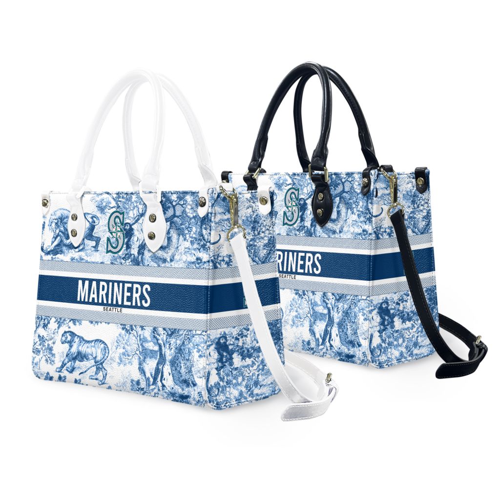 MLB Seattle Mariners Special Women's Zipper Handbag Design ST2501
