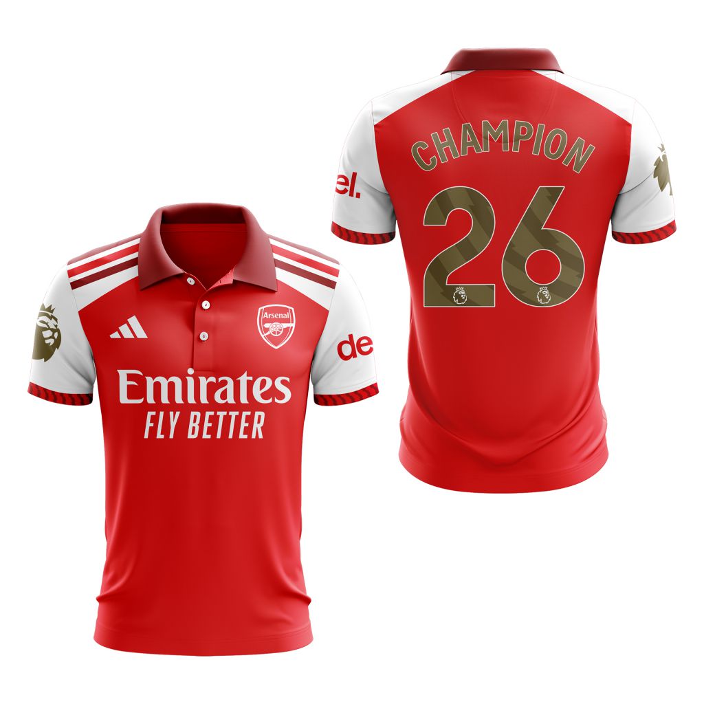 Arsenal Special Champions 2026  Home Polo Design