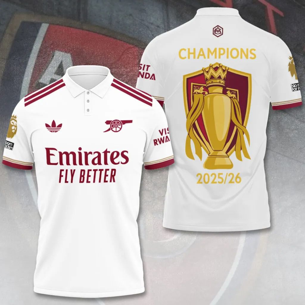 Arsenal Speical 2025-2026 Premier League Champions Third  Polo Design ST2601