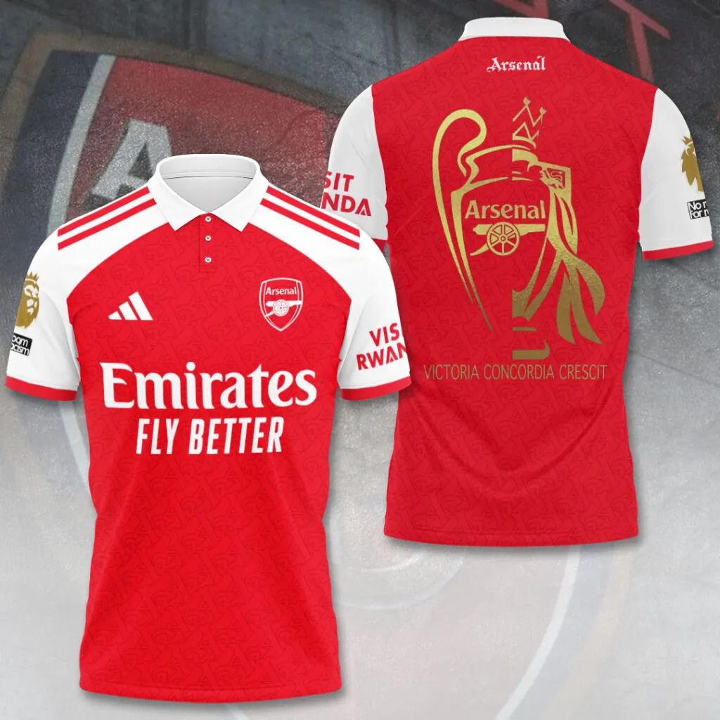 Arsenal Speical 2025-2026 Premier League Champions Home Polo Design ST2602