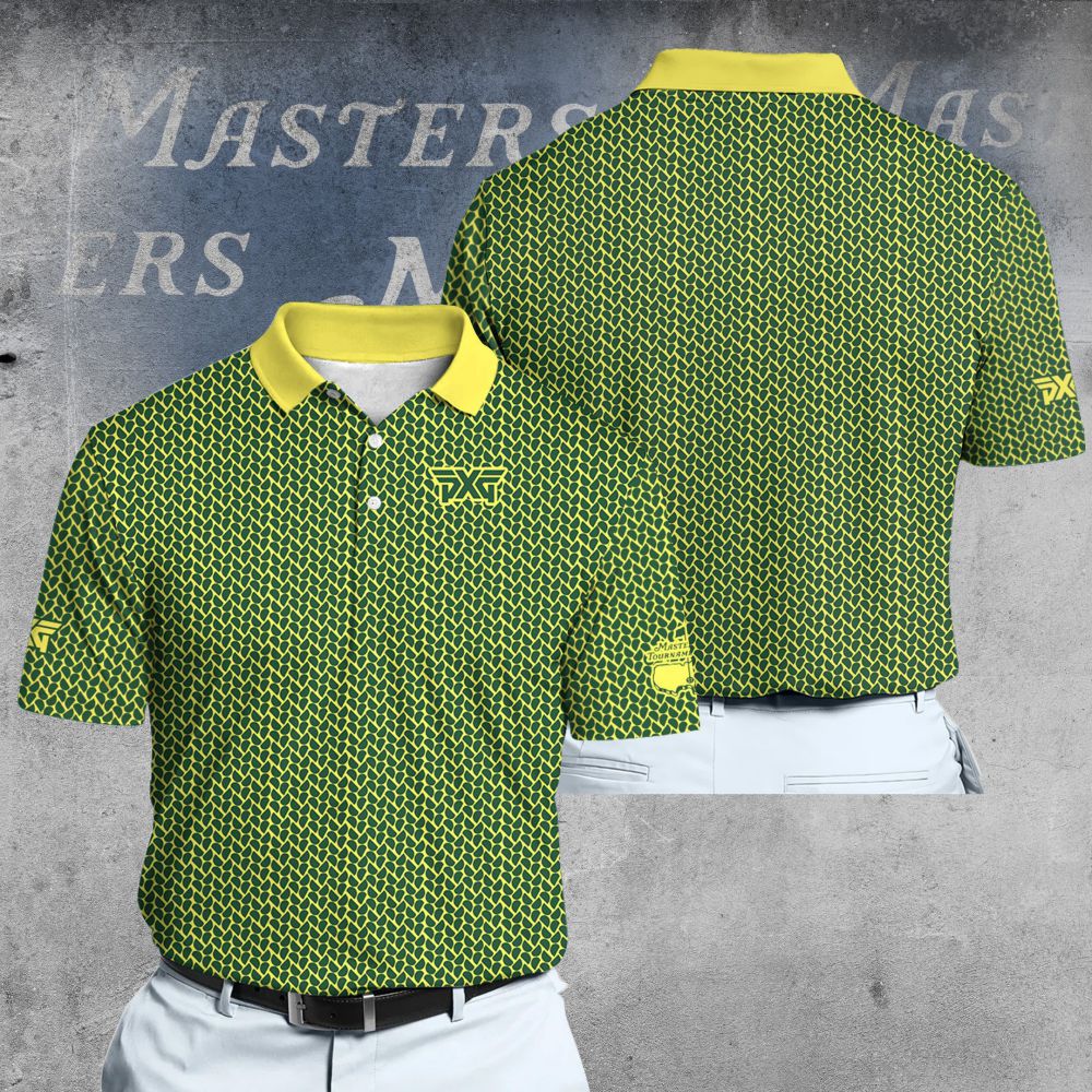 PXG Dark Green Masters Citrus Men Polo Shirt