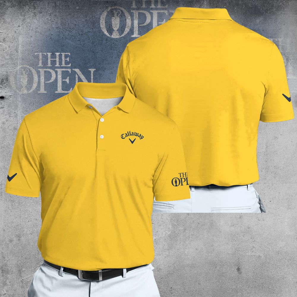 Callaway The Open Yellow Men Polo Shirt