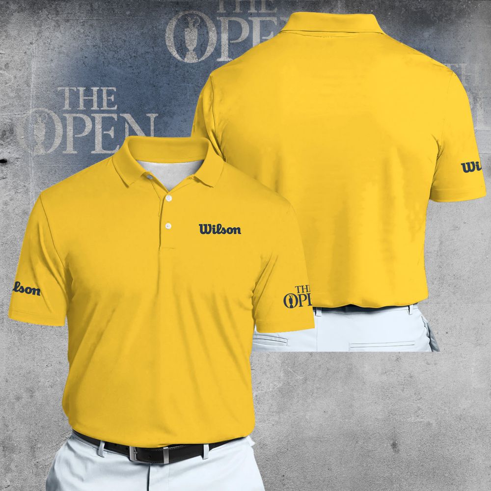 Wilson Staff The Open Yellow Men Polo Shirt