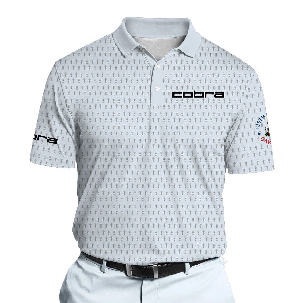 Cobra 125th U.S. Open Oakmont Light Blue Polo Shirt