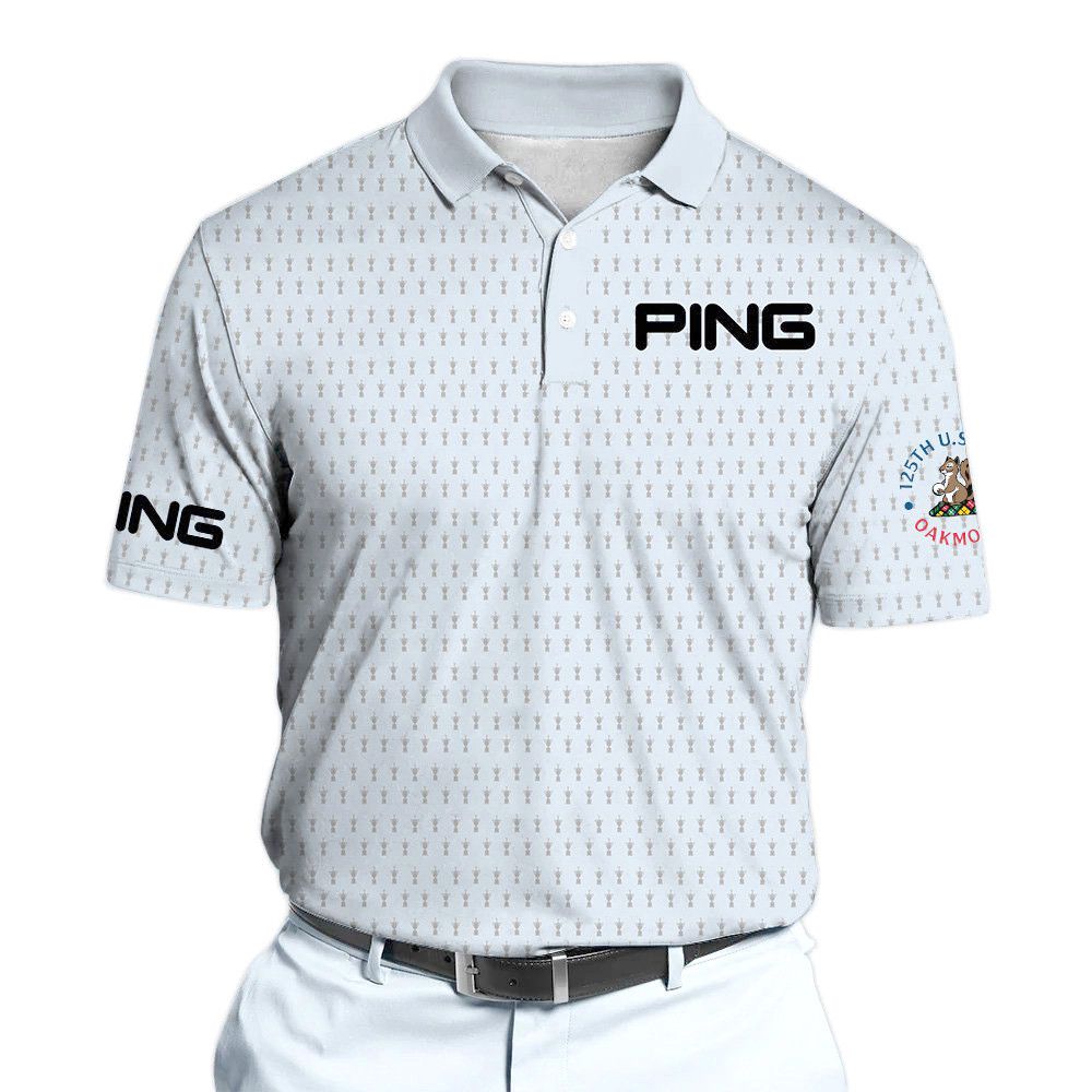 PING 125th U.S. Open Oakmont Light Blue Polo Shirt