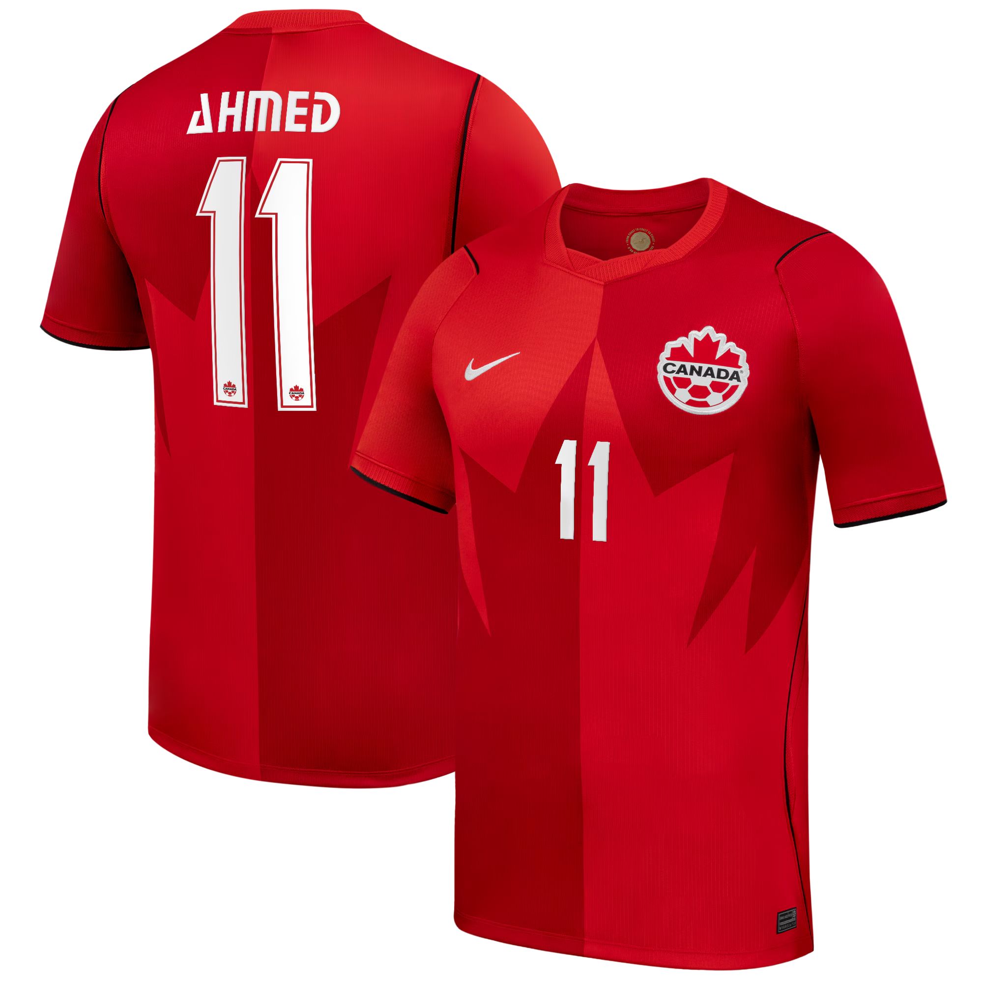 Men's Red Canada Soccer  2026 Home Match Ahmed Soccer Jersey